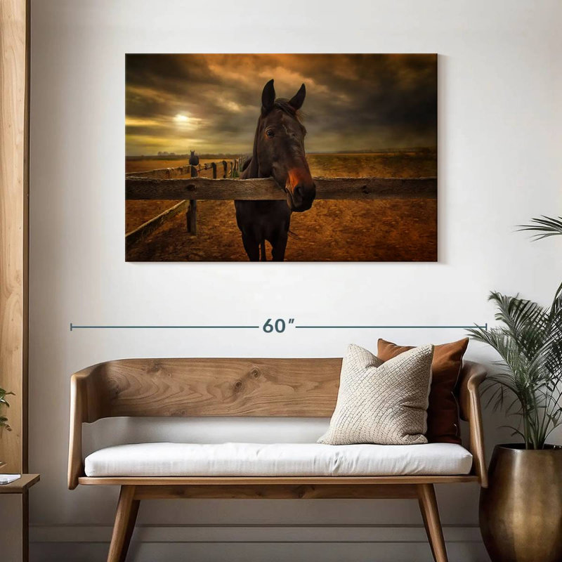 Brampt Farm Horse, 30" H x 45" W