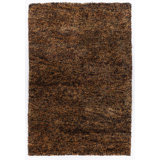 Izzie Wool Area Rug in Brown