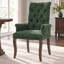 Chaise de salle à manger rembourrée en chenille Modern-123043499