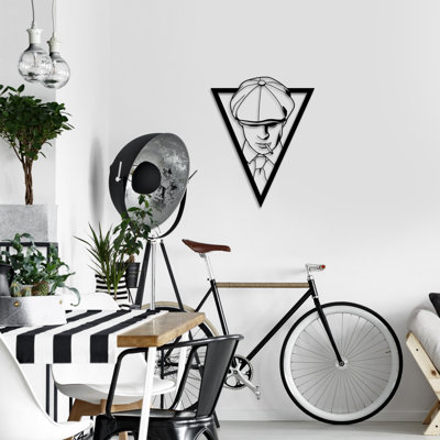 Stylish Decorative Metal Wall Accessory, Black Finish, 20.9 x 16.5 inches | 100% Metal Construction, Thickness: 0.06 inches | Lightweight Design (0.7 lbs), Perfect for Home Décor & Modern Spaces