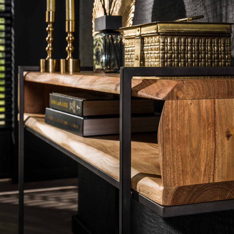 Burrigan 110cm Solid Wood Top Console Table