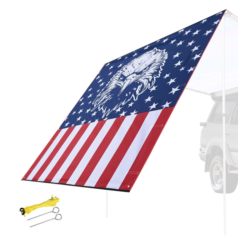 Yescom D Polyester Cover Retractable Patio Awning, 76.38" H x 80.91" W x 0.04" D