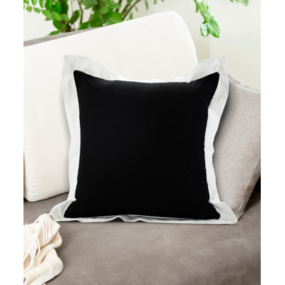  20" X 20" 100% Cotton Geometric Zippered Pillow