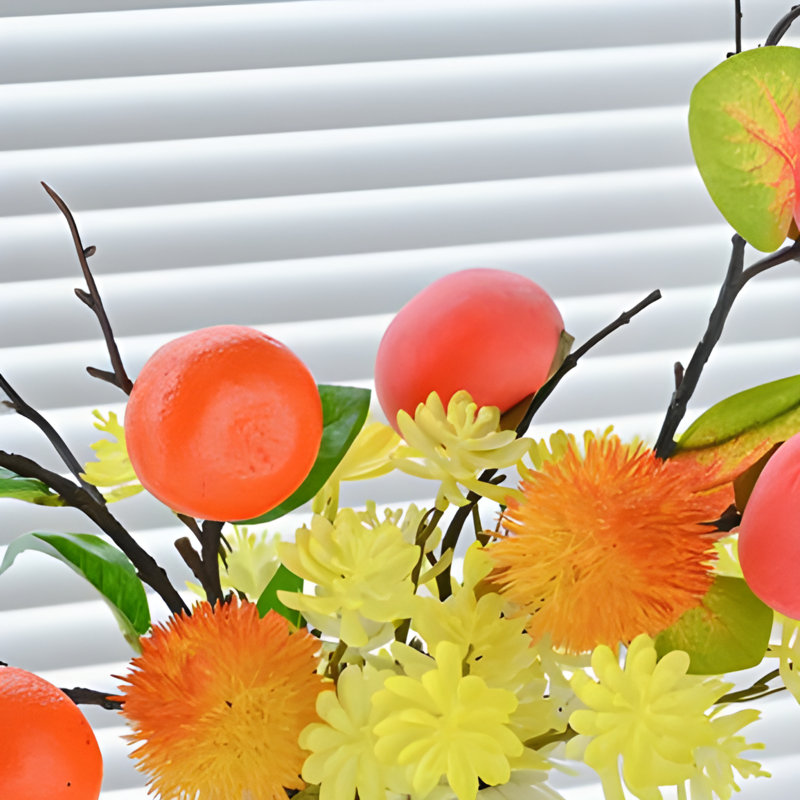 Ornements de fleurs simulées