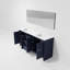 Ensemble de meuble-lavabo double 72 po avec miroir Lafarre-1622488562-1622488565