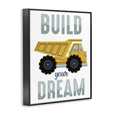 Build Your Dream Construction Framed Giclee Art by Marcus Prime