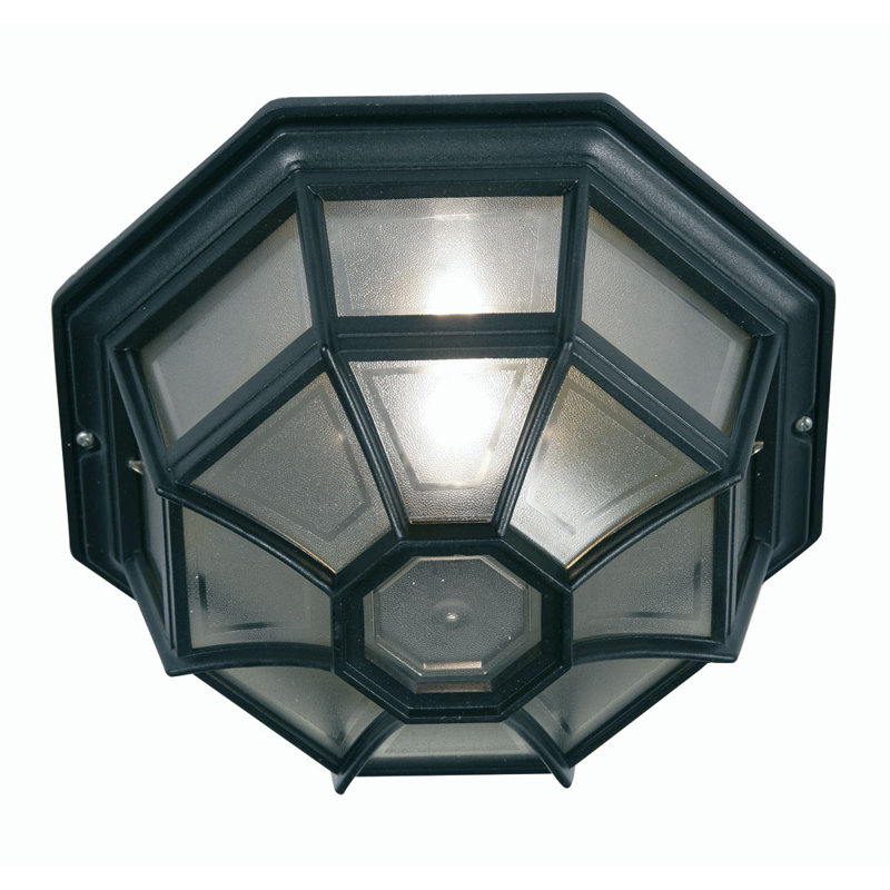 Circleville 1 - Bulb Outdoor Bulkhead Light, Black