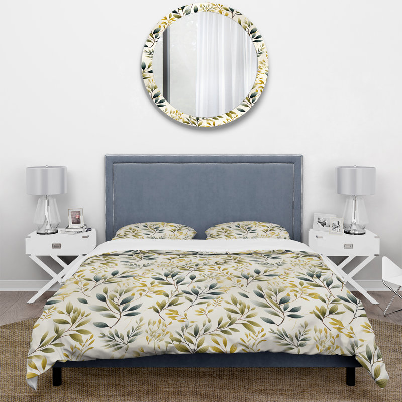 Literie «Tranquil Leaves I», Housse de couette simple + 1 taie décorative stan