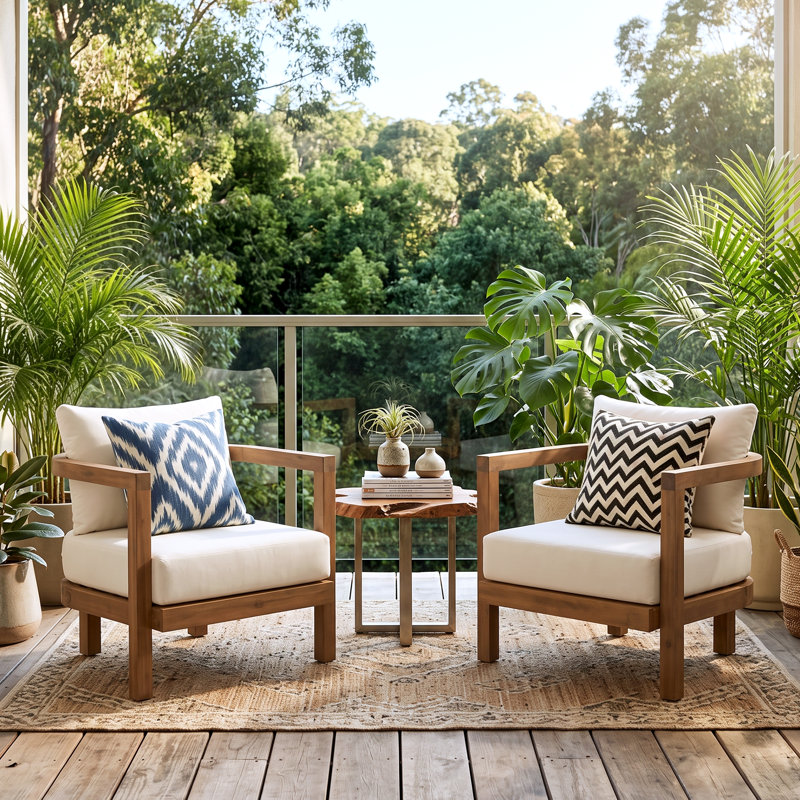 Thurmont Acacia Outdoor Lounge Chair