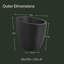 Jardinière en plastique Marazzi-197888332-194242588