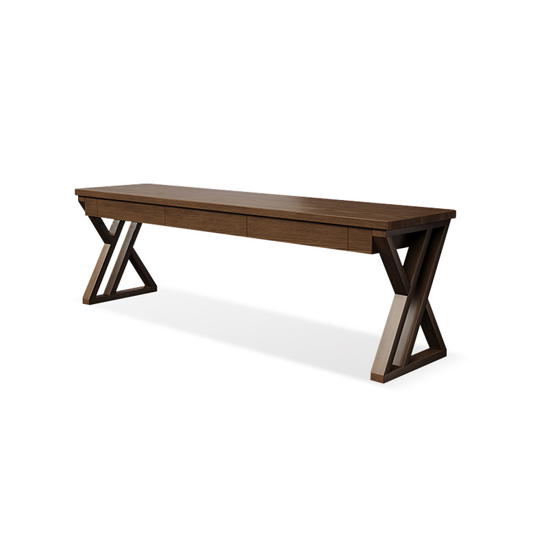 Walnut Rectangular Solid Wood desks, 29.53" H x 70.87" W x 23.62" D
