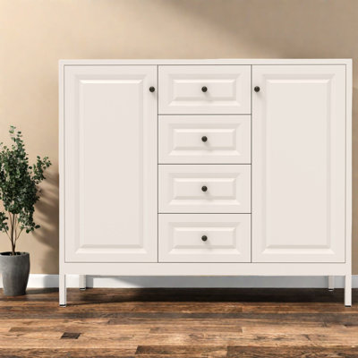 Spacious Storage Sideboards & Buffets, Steel Modern Cabinet For Kitchen
