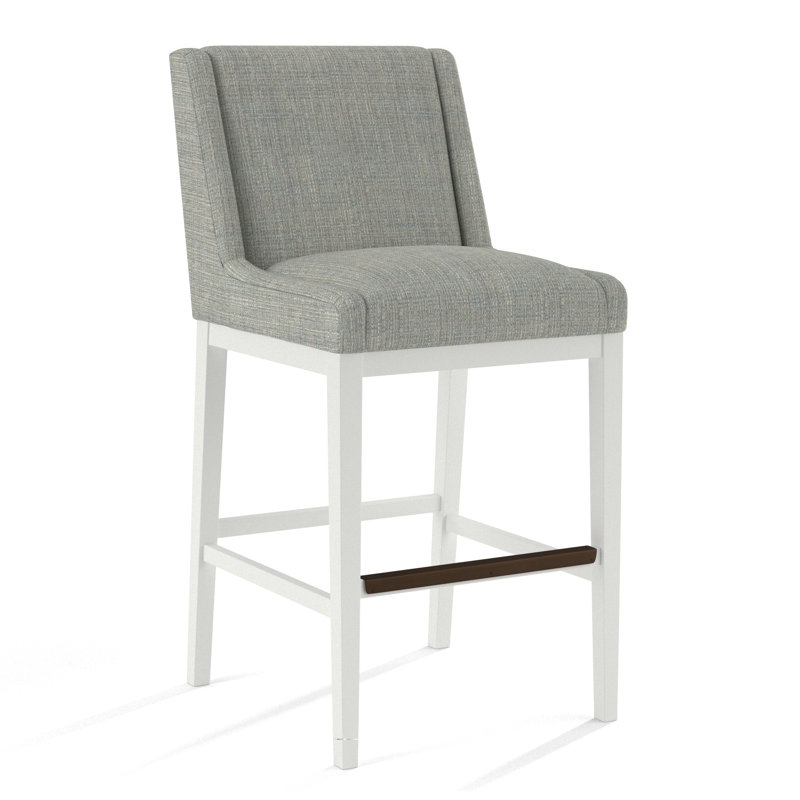 Upholstered Stool, 61471-61, White