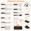 19 Pcs Stainless Steel Teppanyaki Grill Tool Set Outdoor Camping Cookware Set