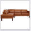 Canapé modulaire en cuir cognac