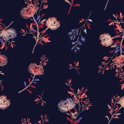 Monterry Peel & Stick Floral Roll