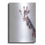 «Copper and Blue Giraffe» Saint par Alan Majchrowicz, art luxueux en métal-123434265
