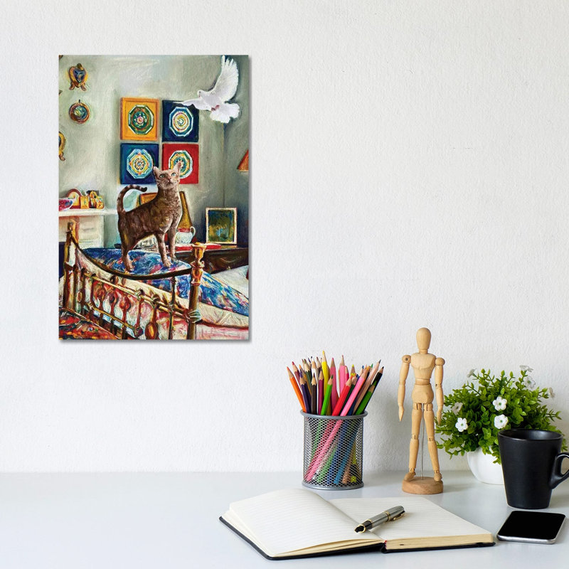Kitty And The Dove, 30.48 cm H x 20.32 cm W x 1.905 cm D, Does Not Apply