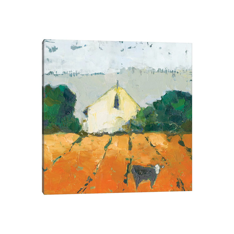 Lengers Barn by Sue Jachimiec - Wrapped Canvas Painting, 30.48cm H x 30.48cm W 1.9cm D