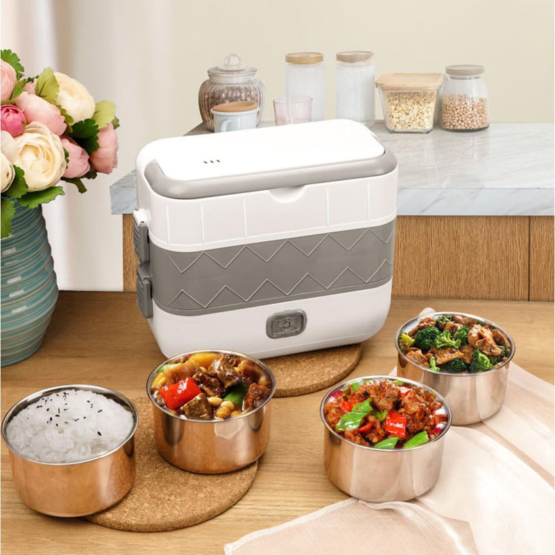 Contenant alimentaire multifonctionnel pour boîte à repas 200w