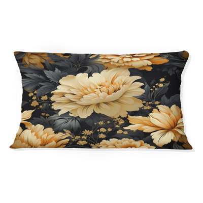 Rêve de fleur d'hortensia jaune - Coussin décoratif abstrait corail récif multicolore azur