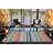 Multi-Colored Stripe Patterned Modern Decorative Rug-804700199