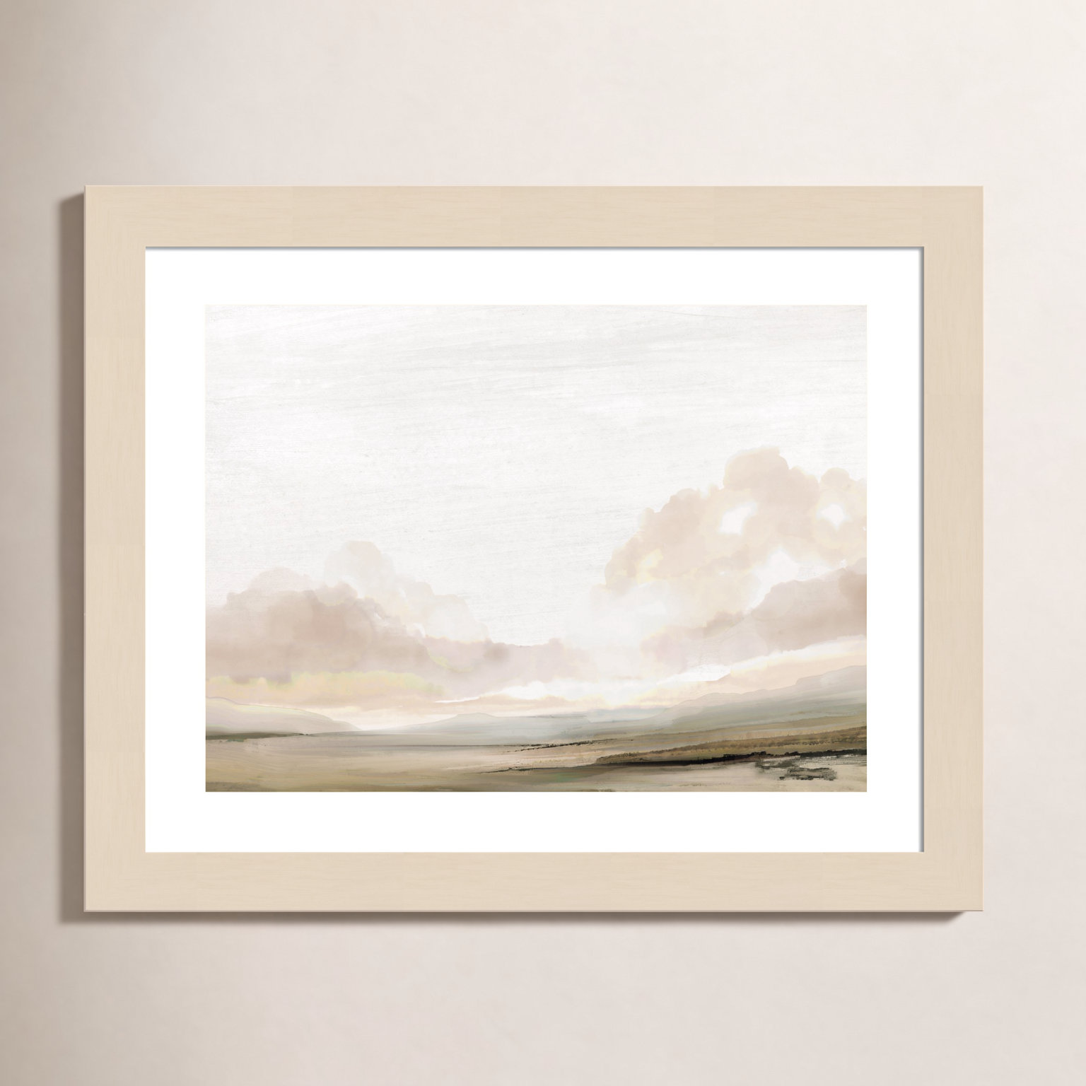 Southern Landscape Print by Dan Hobday, 11" H x 13" W x 1" D, Brown