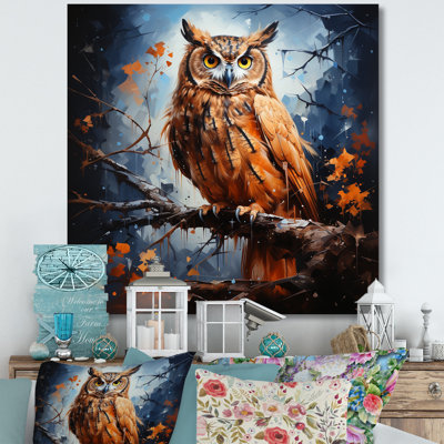 «Owl Twilights Mystique I» sur toile