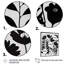 Fleurs noires et blanches II-87348420-87348421