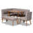 Chapalet 6 - Person Four Leg Base Dining Set