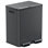 Itouchless Softstep 16 Gallon Stainless Steel Dual Compartment Combo Step Pedal Trash Can And Recycle Bin With Dual Odor Filters And Color-coded Removable Inner Buckets For Home, Office, Kitchen, 60 Liter