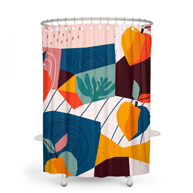 Rideau de douche simple Leandro, H 72 po x l 70 po