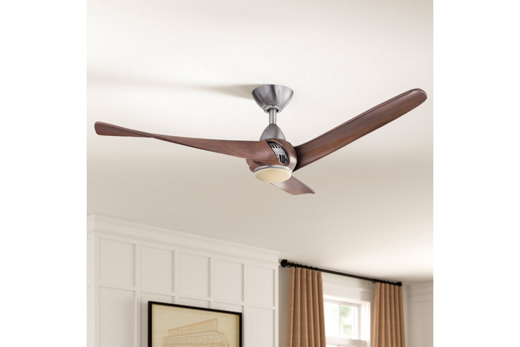 52" Cairo 3 - Blade LED Propeller Ceiling Fan with Remote Control and Light Kit Included