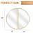 Half Circle Metal Flat Wall Mirror (Set of 3)-102402134-102402133
