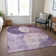 Machine Washable Indoor/Outdoor Cicel ACN1140 Purple Rug