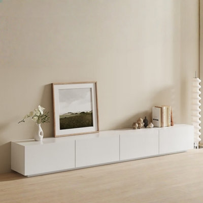 White Minimalist TV Cabinet