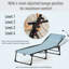 Chaise longue pliante inclinable en maille 4 places Baby Blue