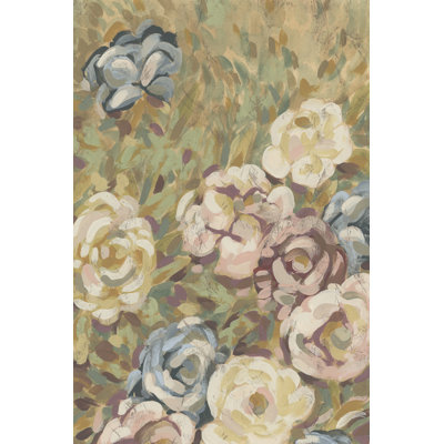 Rustic Rose Garden II by June Erica Vess - Wrapped Canvas Print