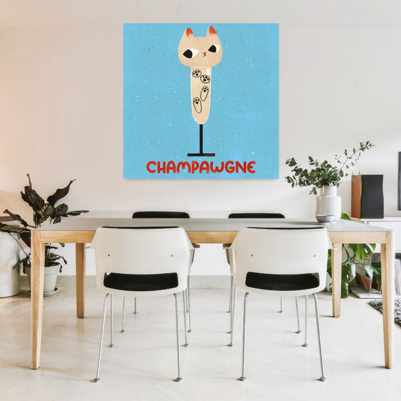 Art contemporain, art contemporain pour chat, H 36 po x l 36 po