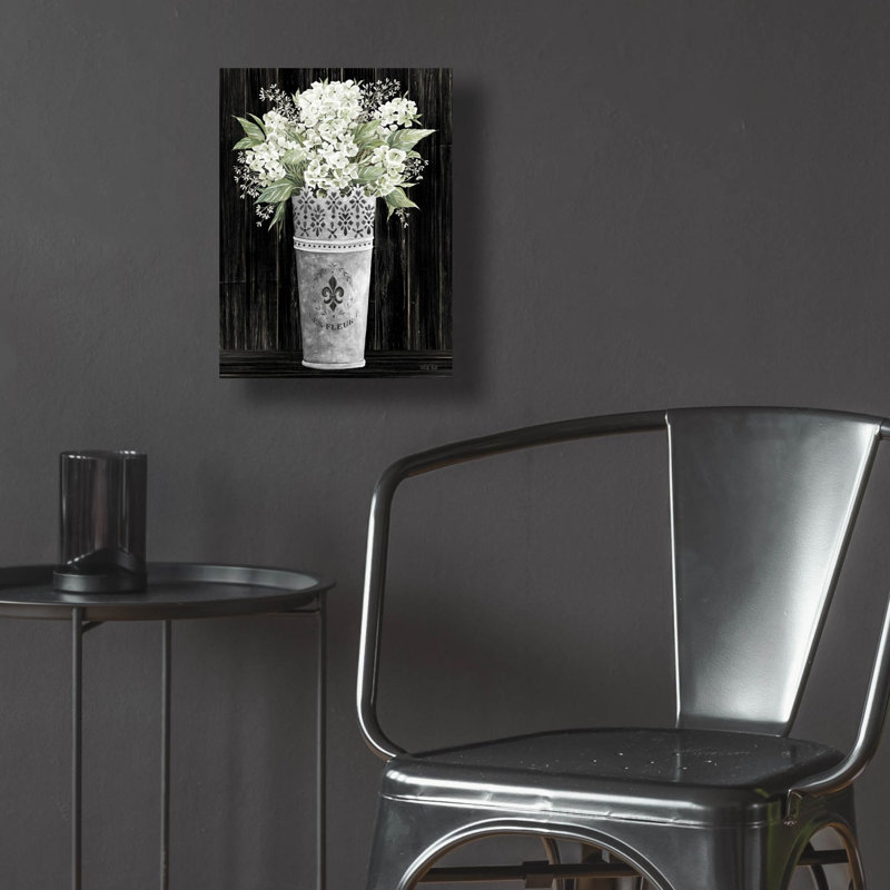 «Punched Tin Floral I» par Cindy Jacobs, art mural en verre acrylique, H 16 po x l 12 po x P 0,13 po