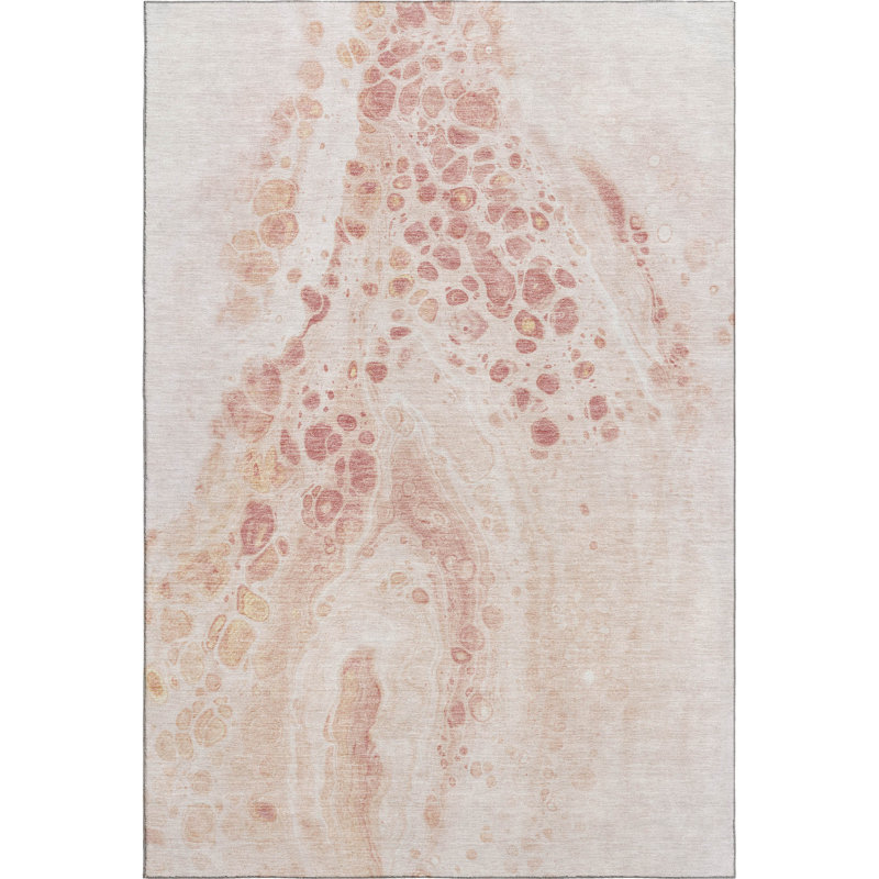 Premium Machine Washable Mayfield AMF1935 Abstract Rug, Rectangle 3' x 5'