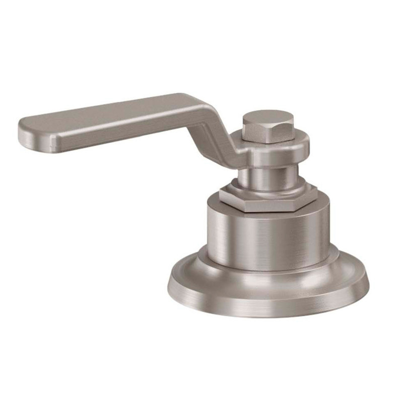 Descanso Tub Filler with Diverter, Lever Handle, Satin Nickel/Silver