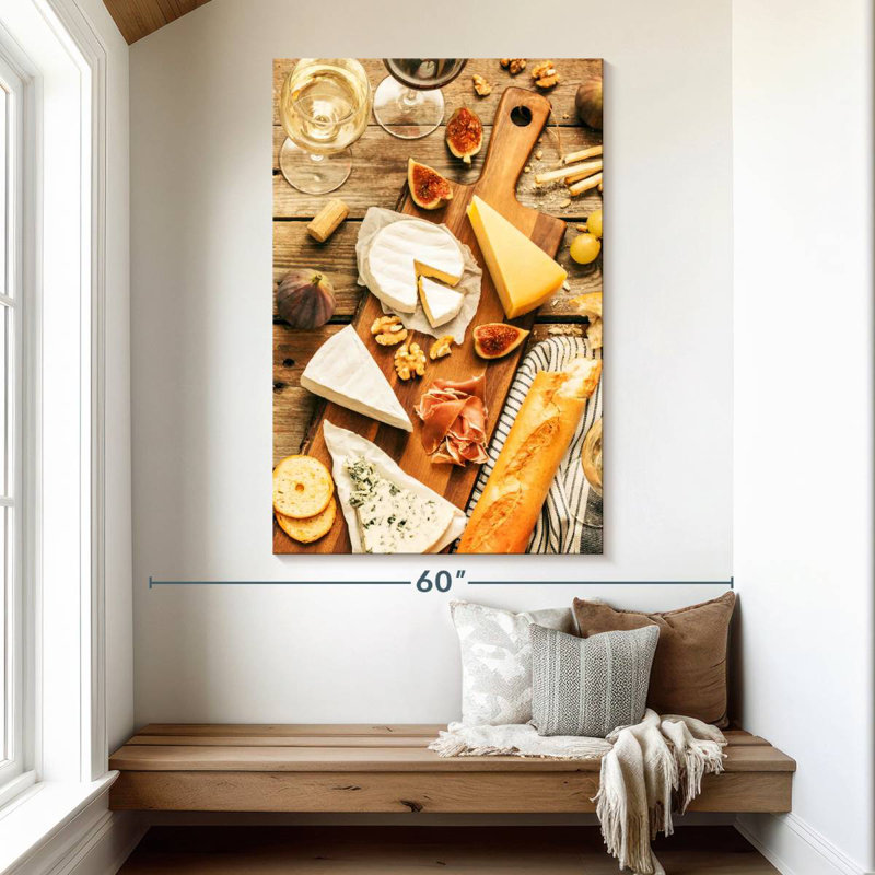 Yarlin Wine And Cheese Snacks, 51" H x 34" W