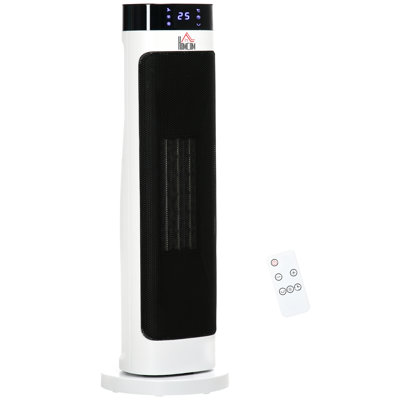 HOMCOM 100W 1 BTU Electric Panel Space Heater with Adjustable Thermostat and with Digital Display