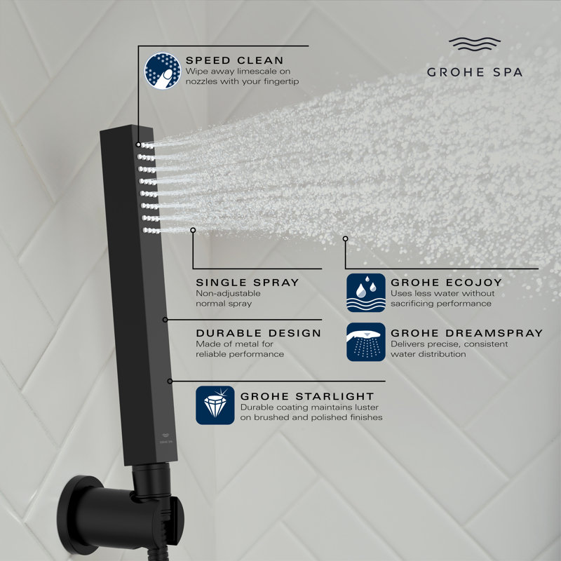 Concetto™Full Handheld Shower Head, Hard Graphite