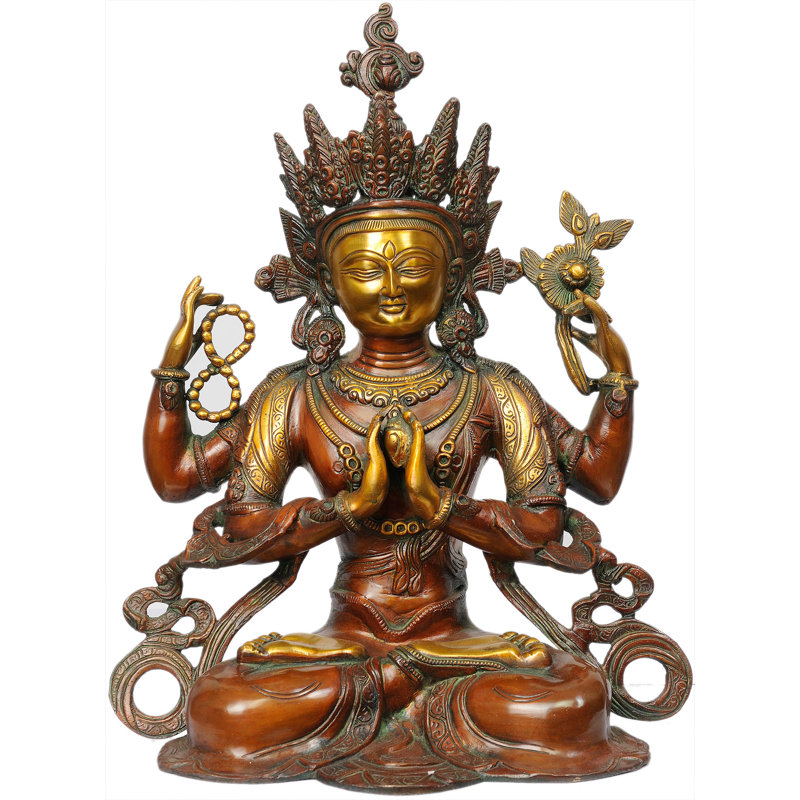Divinité bouddhiste tibétaine - Chenrezig (Shadakshari Lokeshvara)