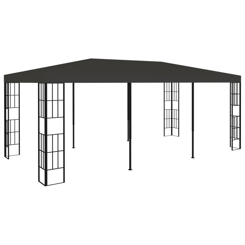 Hagia 3m x 6m Steel Patio Gazebo, Anthracite