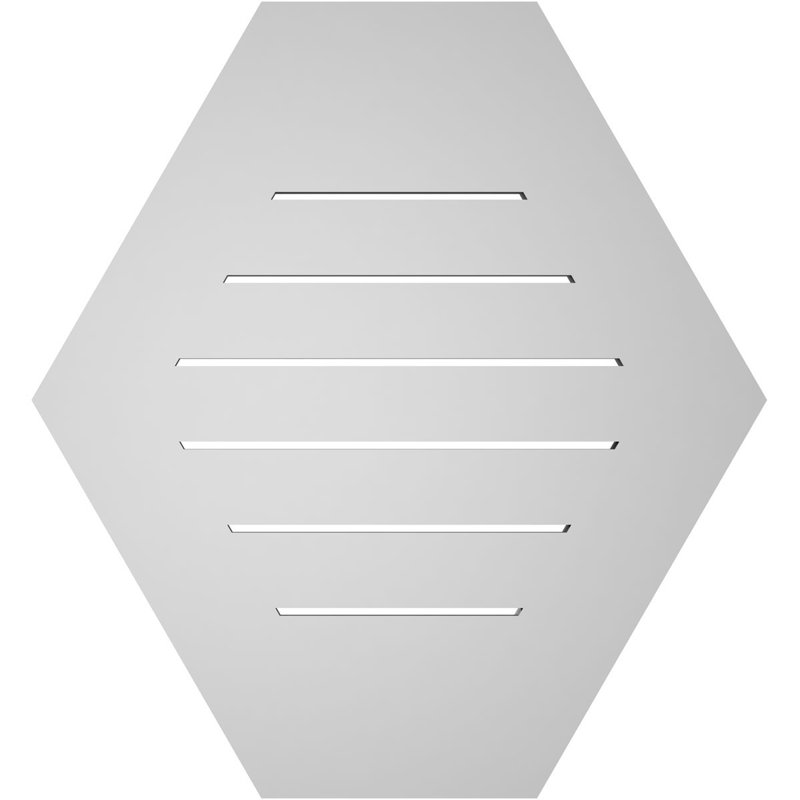 Évent horizontal fonctionnel à pignon en uréthane à surface horizontale Signature, H 26 po x l 24 po x P 1 po