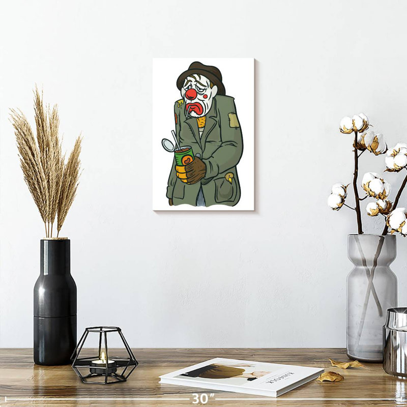 Leisha Hobo Clown, 12" H x 8" W