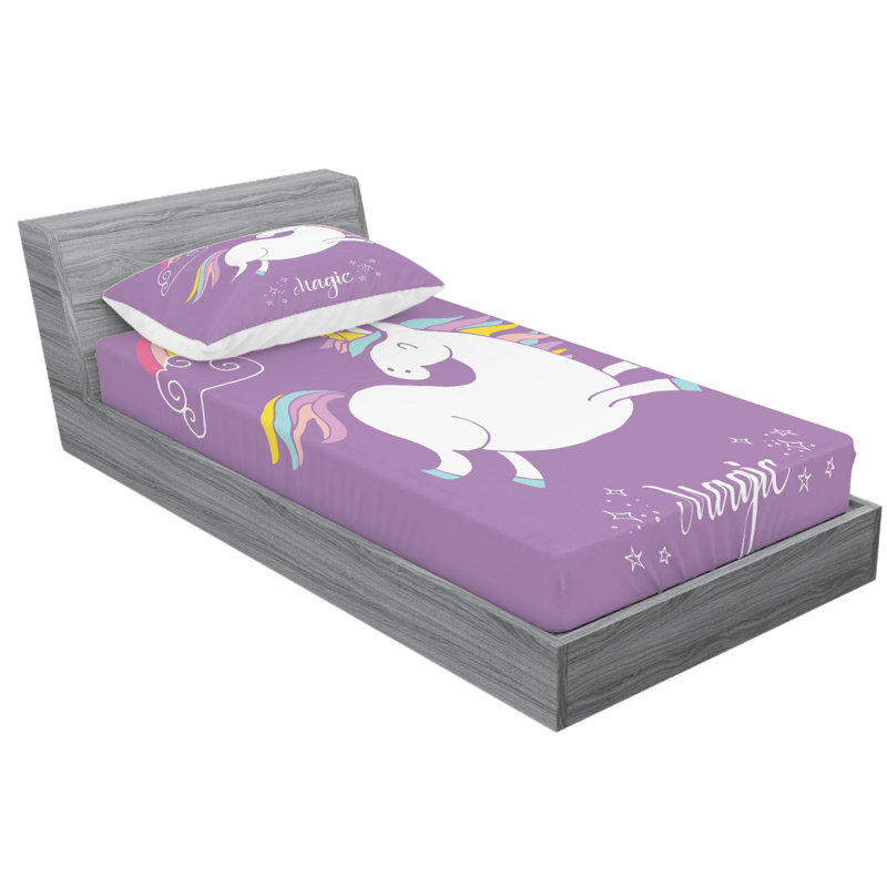 Microfiber Sheet Set, Twin Sheet Set with Fitted Sheet